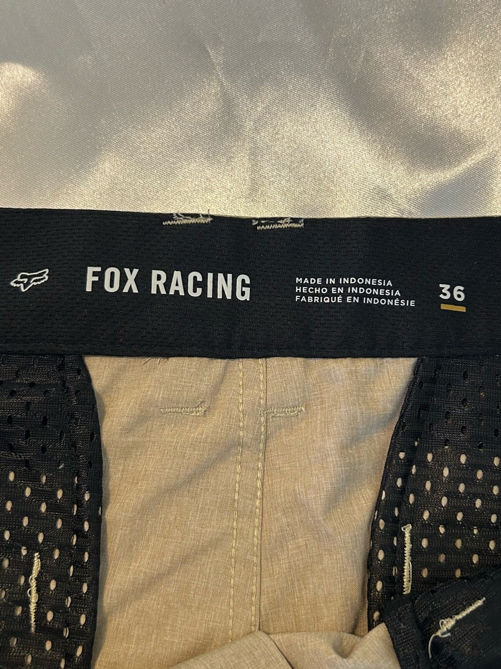 Fox Racing Performance Shorts Essex 3.0 Tan Size 36 Durable Front Pockets - Picture 5 of 9